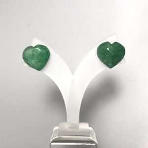 GENUINE NATURAL HEART ❤️ EMERALD EARRINGS